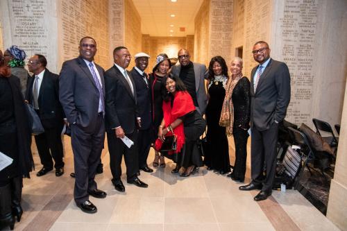 (L-R) Dr. Udoh Obioha, Engr. K.C. Obioha, Mazi Okoro Obioha, Mrs. Lilian Obioha, Mrs. Onu Obioha, Dr. Iheatu Obioha, Mrs. Iheakanwa Obioha, Dr. Lorraine Obioha & Dr. Obi Onuchukwu